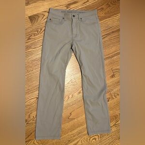 prAna Brion Pant II Slim‎ Fit Gray Style M4BN32312 Outdoors Hiking Athletic